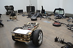 Display of car parts, part of AutoMobile by Ronald Schelfhout