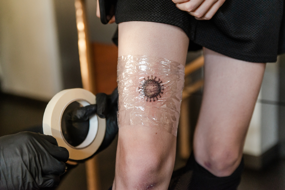 A freshly-done Haeckel tattoo - Mediamatic